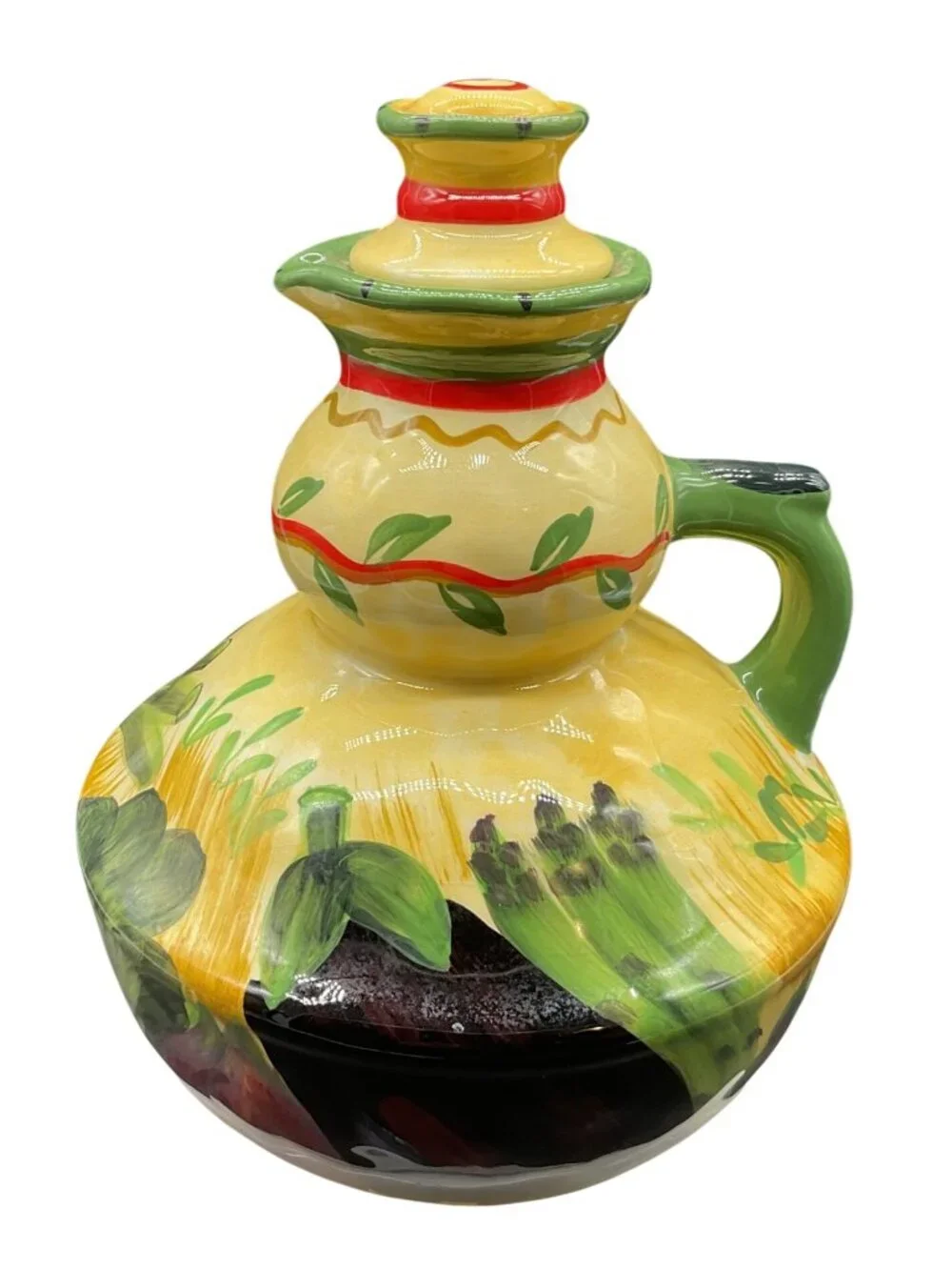 Garlic Keeper Oil Bottle Serving Tray Pamela Gladding Certified International